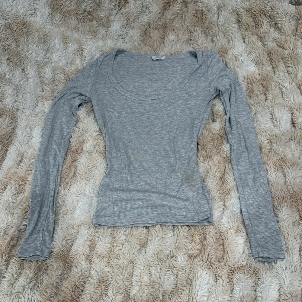 Cotton On Gray Long Sleeve Bodysuit
